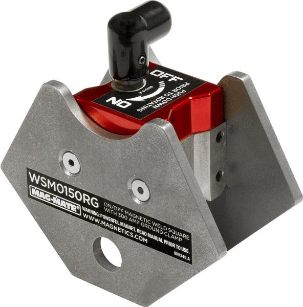 Mag-Mate On/Off Magnetic Weld Square, 150 lb/300 Amp, WSM0150RG
