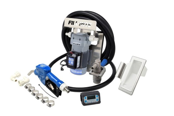 Fill-Rite 115V AC 8GPM DEF Transfer Pump with Loose Digital In-Line Meter and Auto Nozzle, DF120CAN520-LBSPM