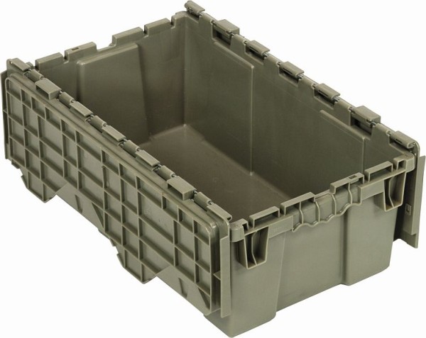 Quantum Storage Systems Heavy Duty Attached Top Container, 20"W x 11-1/2"D x 7-1/2"H overall size, 0.5 cu.ft. volume, QDC2012-7