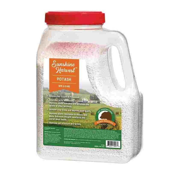 Bare Ground Potash Fertilizer Nitrogern, Phosphorus & Potassium 0-0-60 Shaker Jug, Quantity: 12lb, PO-12SJ
