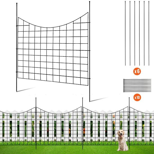 VEVOR Garden Fence, No Dig Fence 36.6in (H) x12ft (L) Animal Barrier Fence, JSWL385295INRNI2VV0