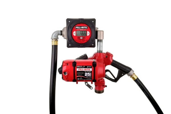 Fill-Rite 115V AC 25 GPM Continuous Duty Fuel Transfer Pump with Digital Meter and Ultra Hi-Flow Auto Nozzle, NX25-120NB-AB