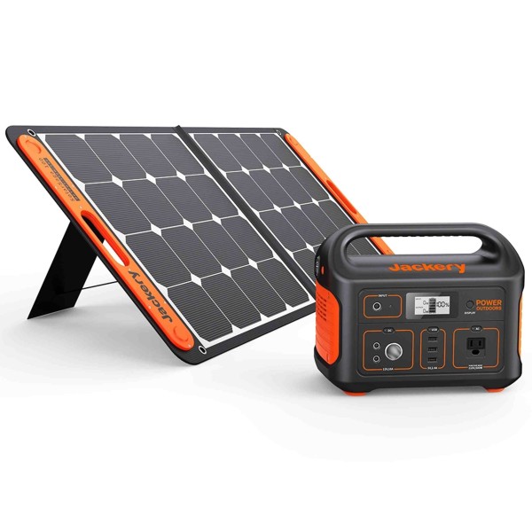Jackery Solar Generator 550 (Explorer 550 + SolarSaga 100W), JAE5501SP100