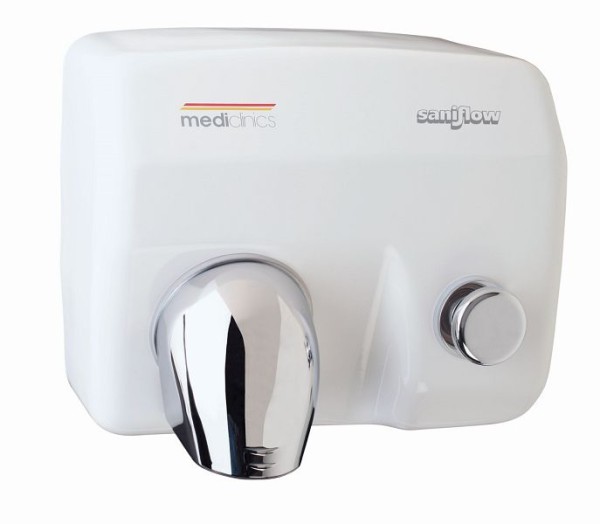 Saniflow Push-Button, hand dryer, white, E88-UL