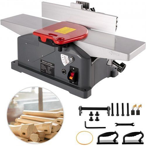 VEVOR Jointers Woodworking, 6inch Benchtop Jointer 9000rpm 1280W Heavy Duty Planer 156mm Maximum Planing Width for Wood Cutting, MGPPJWDZ6YC000001V1