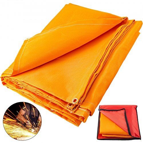VEVOR Welding Blanket Fiberglass Blanket 8 X 10 ft Fire Retardant Blanket Orange, HT8X10JS000000001V0