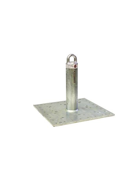 Super Anchor Safety CRA-12W HDG 12" with Loop Top Riser & Base Plate, 1032-W