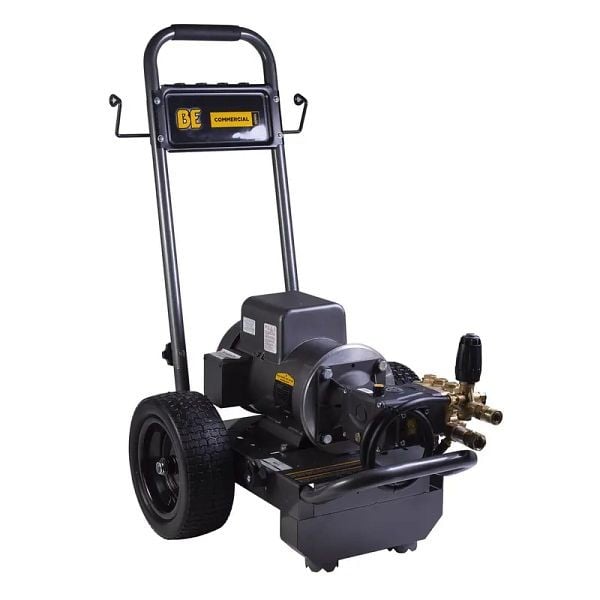 BE Power Equipment 2,700 PSI - 3.5 GPM Electric Pressure Washer with Baldor Motor and AR Triplex Pump, B2775EA