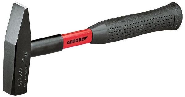 GEDORE Engineers' hammer, Additionally hardened handle protective steel sleeve, 8598420