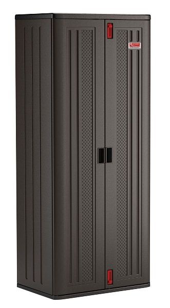 Suncast Commercial Tall Storage Cabinet, 4-Shelf, Gray, BMCCPD7204