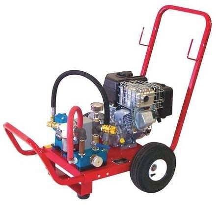WHEELER REX Hydrostatic Test Pump Gas Briggs & Stratton, 400 PSI, 10Gpm, Cart, 46453