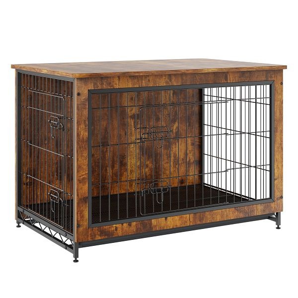 VEVOR Dog Crate Furniture, 38 inch Wooden Dog Crate with Double Doors, ZWJJSGLZSJSS16UEQV0