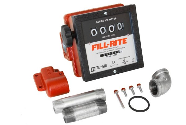 Fill-Rite 1" 25-150LPM 4-Digit Mechanical Fuel Transfer Meter, 901CLMK4200