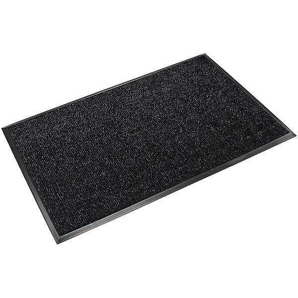 Crown Matting Technologies Commercial Clean Machine Mat 3'x5' Nosed-All Black, CA AE35BK