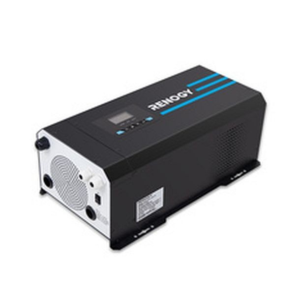 Renogy 3000W 12V Pure Sine Wave Inverter Charger w/ LCD Display, R-INVT-PCL1-30111S