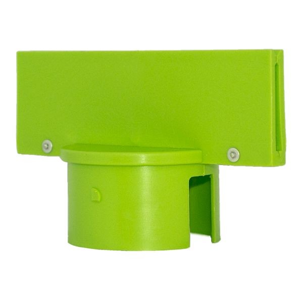 Mr. Chain 3-Inch Stanchion Sign Adapter, Safety Green, 93014
