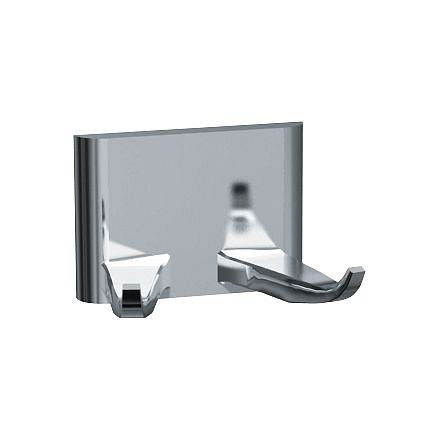 ASI Robe Hook (Double) - Surface Mounted, Chrome Plated Zamak, 10-0745-Z