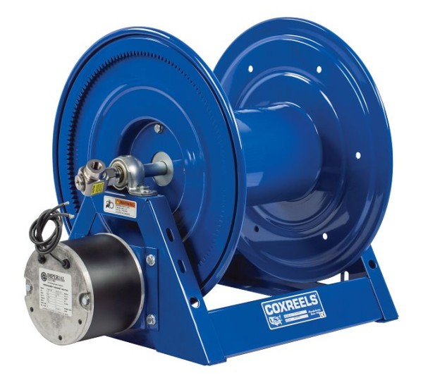Coxreels Electric Rewind Hose Reel for breathing air&clean fluids 1/2" ID, 100', less hose, 6000 PSI, 12V DCelectric motor, 1125PureFlowSeries, 1125P-4-6-E