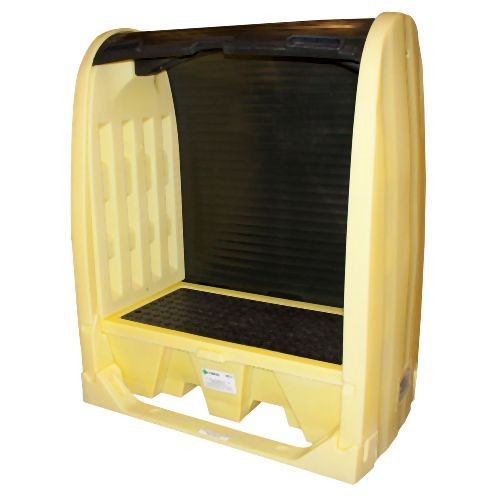 ENPAC 2 Drum Roll Top Hardcover Spill Pallet, Yellow, 4062-YE