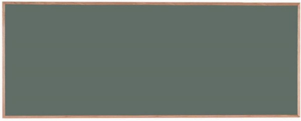 AARCO Porcelain on Steel Chalkboard, 48" x 120", Red Oak Frame, OS48120S