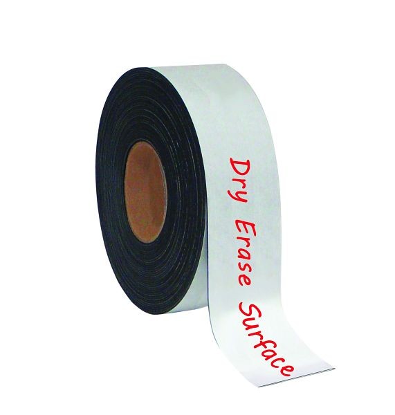 MasterVision Dry-Erase Magnetic Tape Rolls, Size: 2" x 50, FM2118
