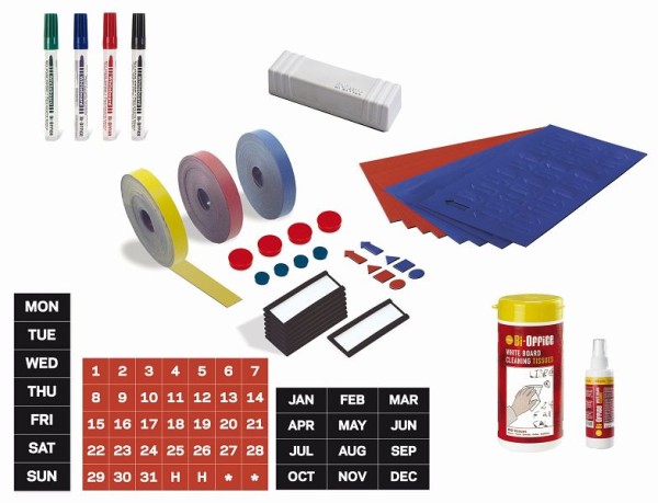 MasterVision Dry-Erase Board Magnetic Accessory Kit, KT1317