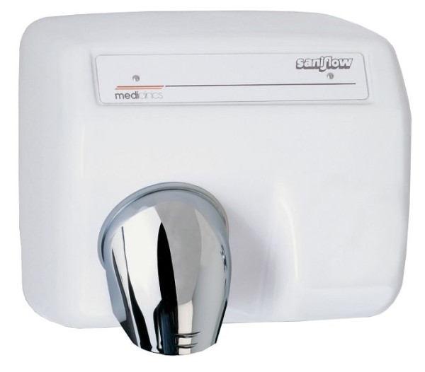 Saniflow Automatic, hand dryer, White porcelain enamelled coating, E85A-UL