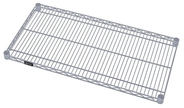 Quantum Storage Systems Wire Shelf, 36x18", 600 - 800 lb capacity, gray epoxy, 1836GY