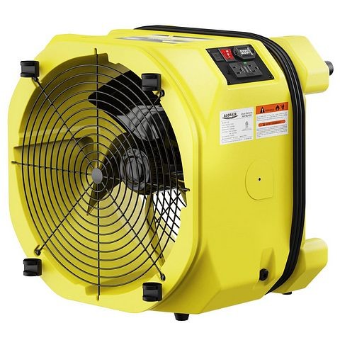 AlorAir Zeus Extreme, Yellow, Axial Fan High-velocity, 3000CFM with Hour Meter, Variable Speed, X002S9RFHN
