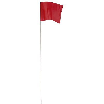 Milwaukee 2.5" x 3.5" Red Stake Flags, 78-007
