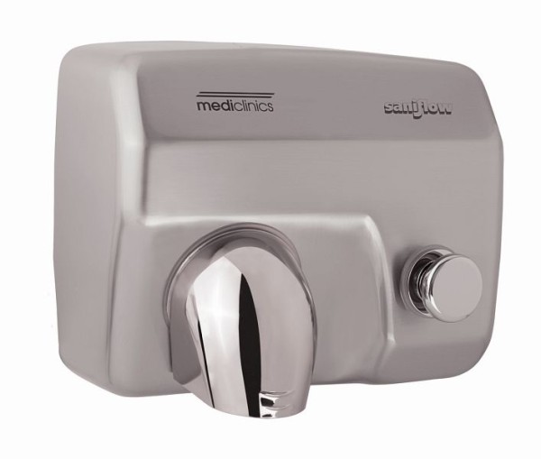 Saniflow Push-Button, hand dryer, Satin, E88CS-UL