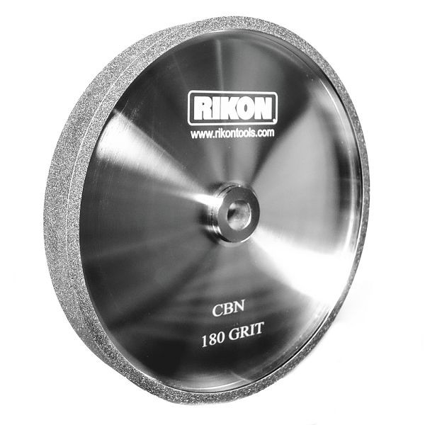 RIKON PROseries 8" x 1" CBN Grinding Wheel 180 Grit with 5/8" Arbor Hole, 82-1180