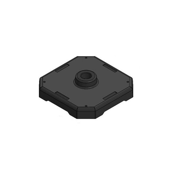 Ideal Warehouse Rubber Base Post Pad, Dimensions: 19x19x10 inch, 70-7012