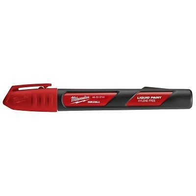Milwaukee Inkzall Red Paint Marker, Pack of 12, 48-22-3741