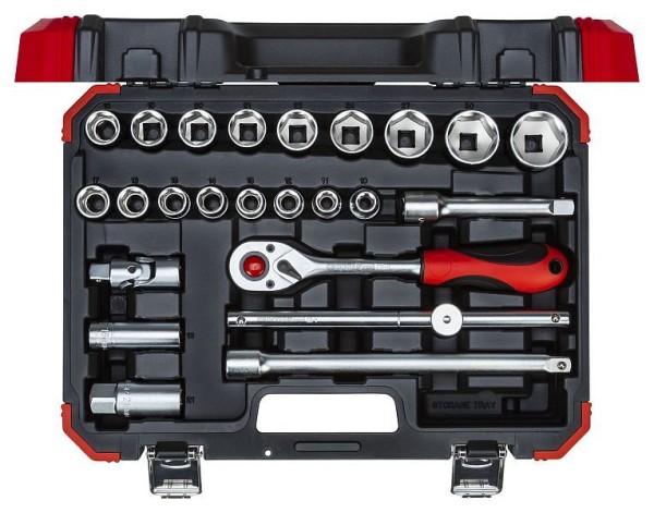 GEDORE red R69003024 Socket set 1/2" 24 pieces hexagon, 3300055