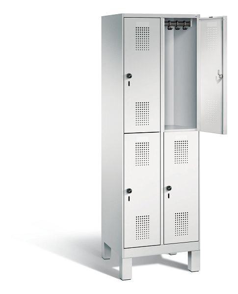 CP Furniture Wardrobe S 3000 Evolo, 150 mm high feet, 2 Compartments, Compartment width 300 mm, 49310-20