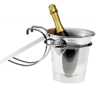 Louis Tellier Chrome steel wine bucket holder, NC024