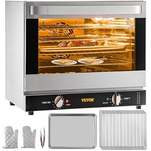 VEVOR Countertop Convection Oven Commercial Toaster Baker Stainless 60Qt 120V, RFXHLM68L110V42FZV1