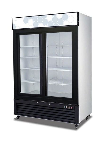 Migali 49 Cubic Feet Sliding Glass Door Merchandiser Refrigerator, 54.4"x31.5"x81" (WxDxH), 404A, C-49RS-HC