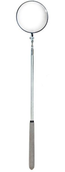 Mag-Mate Telescoping Round Glass Inspection Mirror Reaches 32.5" Long, 375