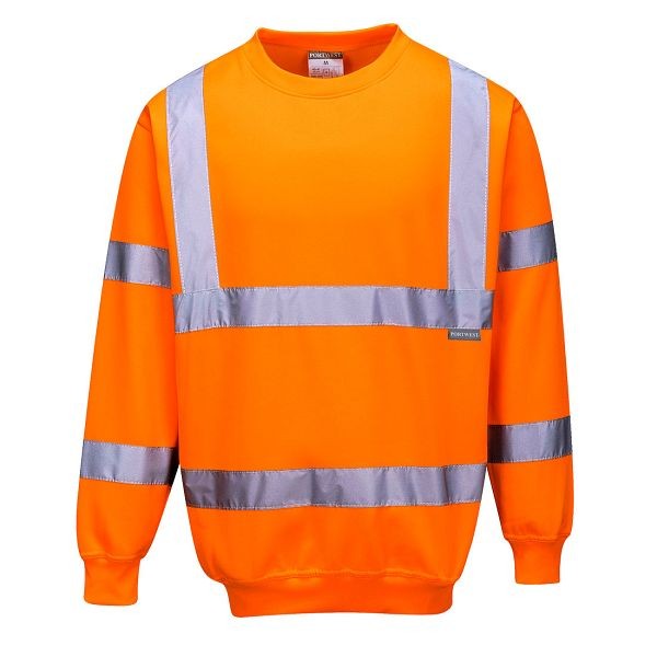 Portwest Hi-Vis Sweatshirt, Orange, 4XL, B303ORR4XL