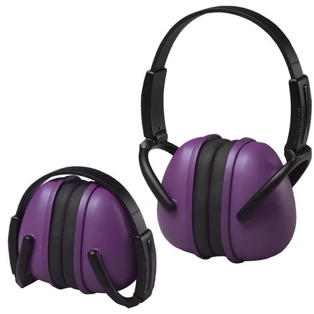 ERB Safety Over-the-Head Ear Muffs, 23 dB, Purple, 12 Pieces, 14243