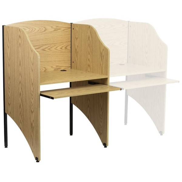 Flash Furniture Kevin Starter Study Carrel in Oak Finish, MT-M6201-OAK-GG