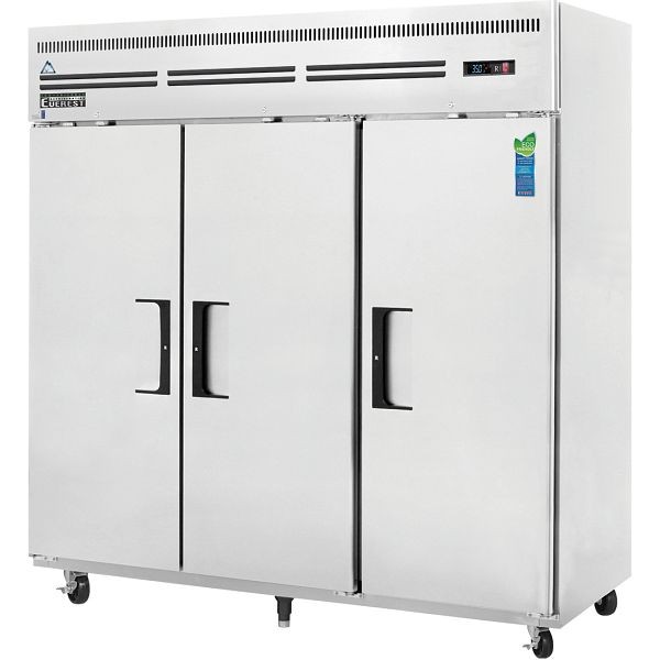 Everest Refrigeration 3 Door Refrigerator top mounted, 75", ESR3