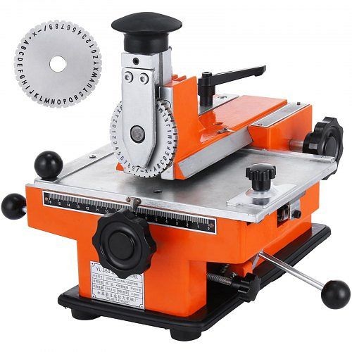 VEVOR Embosser Stamping Machine Semi-auto Sheet 4mm Metal Marking Machine for Dog Tag, XXBZDMPYZJ0000001V0