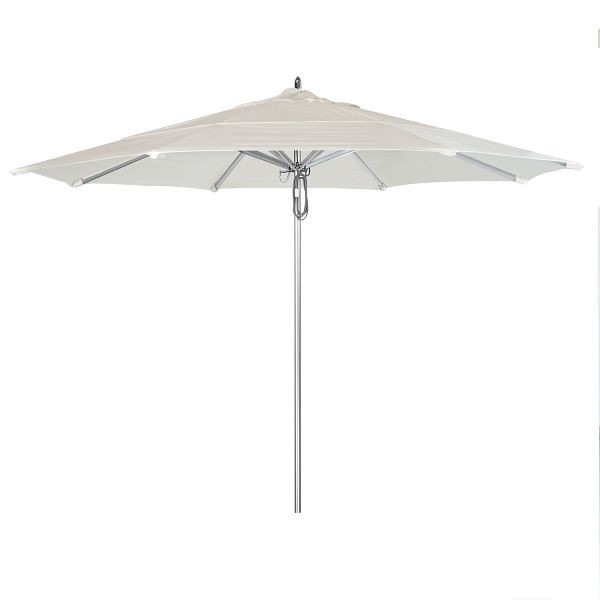 California Umbrella 11' Rodeo Series Patio Umbrella, Aluminum Ribs Pulley Lift, Sunbrella 1A Canvas Fabric, AAT118A002-5453-DWV