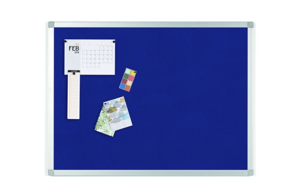 MasterVision Ayda Blue Felt Bulletin Board, Size: 18" X 24", FA02439214