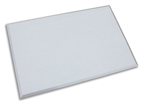 Ergomat Infinity Smooth Silver Anti-Fatigue Mat - 2'x2', INS0202-S