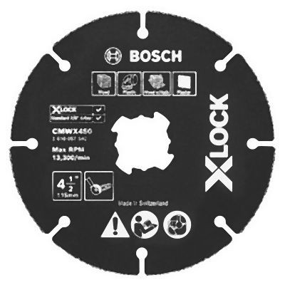 Bosch 4-1/2 Inches X-LOCK Multi-Wheel, 2610057540
