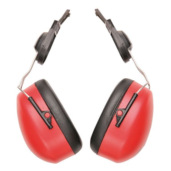 Portwest Endurance Clip-On Ear Protector, Red, PW47RER